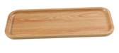 Yanco WD-2214 Rectangular Melamine Dinner Plate - 14" x 4 3/4", Golden Oak-cityfoodequipment.com