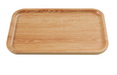 Yanco WD-2212 Rectangular Melamine Dinner Plate - 11 3/4" X 7 1/2", Golden Oak-cityfoodequipment.com