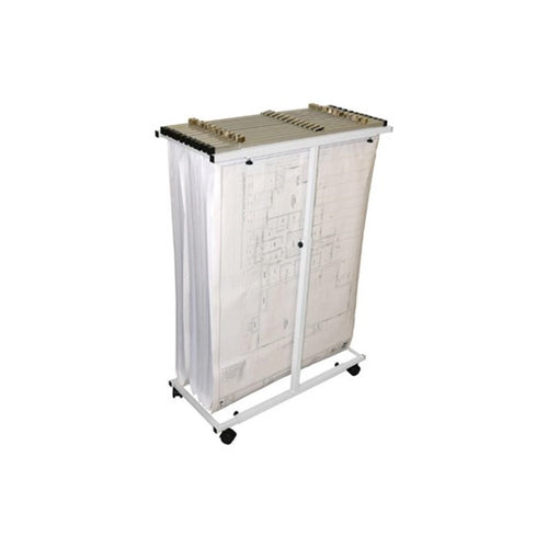 Alpine Industries ADI614-WHI Vertical Plan Center For Blueprints - Tubular, White-cityfoodequipment.com