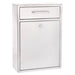 Alpine Industries ADI631-04-WHI Wall Mount Locking Mailbox - 11 1/4"W X 4 3/4"D X 16 1/4"H, Stainless Steel, White-cityfoodequipment.com