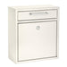 Alpine Industries ADI631-05-WHI Wall Mount Locking Mailbox - 10 2/5"W X 4 1/2"D X 12"H, Stainless Steel, White-cityfoodequipment.com