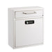 Alpine Industries ADI631-05-WHI-KC Wall Mount Lock & Combination Mailbox - 10 4/10"W X 4 1/2"D X 12"H, Stainless Steel, White-cityfoodequipment.com