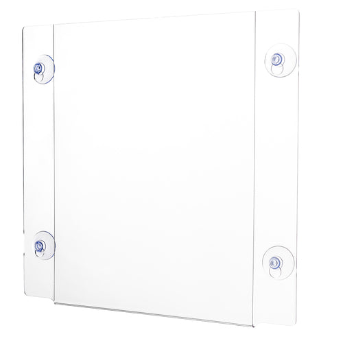 Alpine Industries ADI639-8511-WSH-6 6 Window Sign Holder W Suction Cups - 8 1/2" X 11", Acrylic, Clear-cityfoodequipment.com