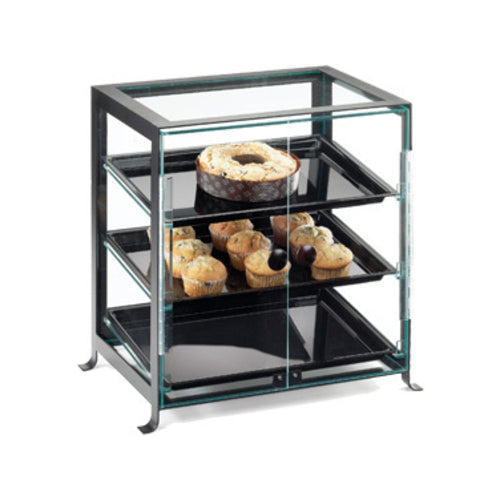 Cal-Mil 1574-13 Soho Display Case - Attendant Serve, 17 1/4x12 3/4x20 3/4", Black-cityfoodequipment.com