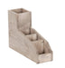 Cal-Mil 22705-110 Condiment Organizer w/ (4) Bins, 14" x 4" x 9 1/2"H, Gray-Washed-cityfoodequipment.com