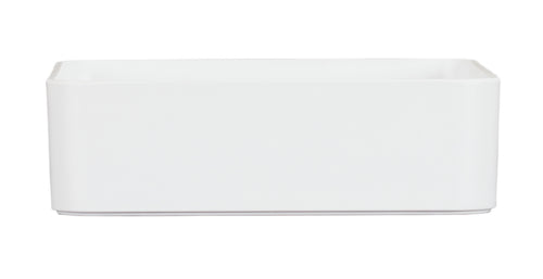 Cal-Mil 24002-10-15 10" Square Melamine Deep Bowl - White-cityfoodequipment.com
