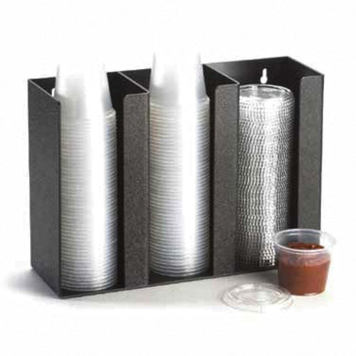 Cal-Mil 278-4 Wall Or Counter Mount Lid & Ramekin Organizer, Up To 4" Diam-cityfoodequipment.com