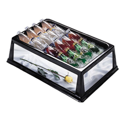 Geneva Rectangular Cooling Tub - 20"L x 12"W x 6"H, Plastic, Silver (297)-cityfoodequipment.com