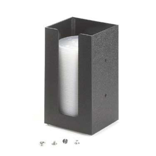 Cal-Mil 299-13 Wall/Counter-Mount Lid Organizer w/ (1) 5" Section - Plastic, Black-cityfoodequipment.com