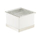 Cal-Mil 3011-55 Luxe Chafer Alternative - 12" x 12" x 8 1/4", White, Stainless Steel-cityfoodequipment.com