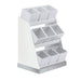 Cal-Mil 3018-55-15 Condiment Organizer w/ (9) Bins - White-cityfoodequipment.com