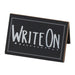 Cal-Mil 3047 Write-On Chalkboard Table Tent - 3"W x 2"H, Black-cityfoodequipment.com
