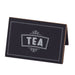 Cal-Mil 3047-4 "Tea" Chalkboard Table Tent Sign - 3"W x 2"D x 2"H, Black/White-cityfoodequipment.com