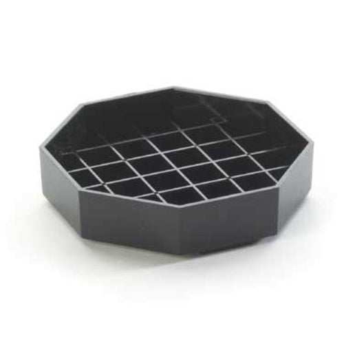 Cal-Mil 308-4-13 4" Octagon Drip Tray, Black-cityfoodequipment.com