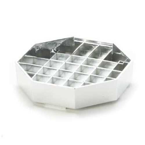 Cal-Mil 308-4-49 4" Octagon Standard Drip Tray, Chrome-cityfoodequipment.com