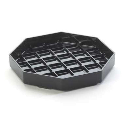 Cal-Mil 308-6-13 6" Octagon Standard Drip Tray, Black-cityfoodequipment.com