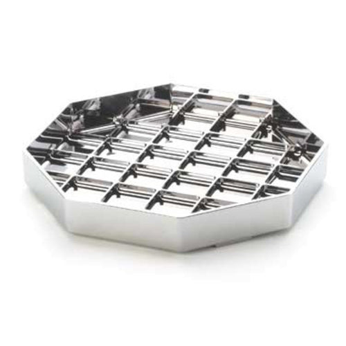 Cal-Mil 308-6-49 6" Octagon Standard Drip Tray, Chrome-cityfoodequipment.com