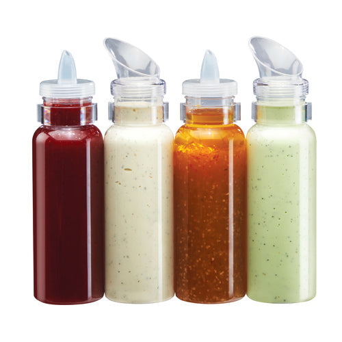 Cal-Mil 3300-28 28 oz Salad Dressing Bottle Only - Polycarbonate, Clear-cityfoodequipment.com