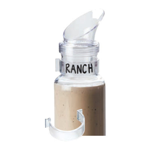 Cal-Mil 3300-28CLIP Clip for Dressing Bottle - Polycarbonate, Clear-cityfoodequipment.com