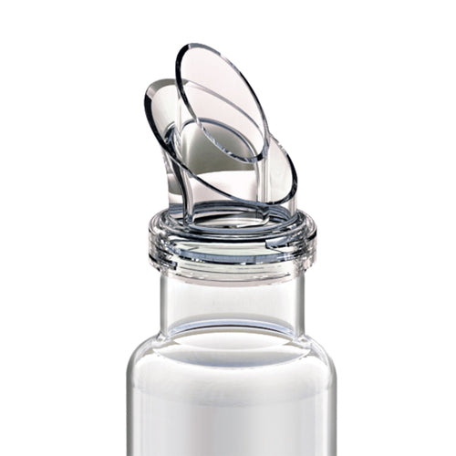 Cal-Mil 3300-28NODRIP Dripless Pour Lid for 3300 28 Dressing Bottle - Plastic, Clear-cityfoodequipment.com
