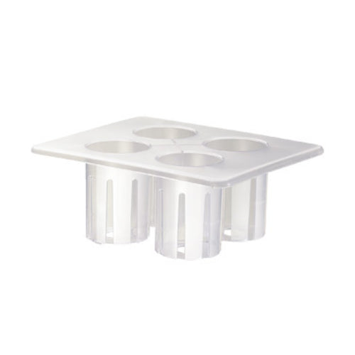 Cal-Mil 3300-RACK 4 Compartment Salad Dressing Caddy - Polycarbonate, Clear-cityfoodequipment.com