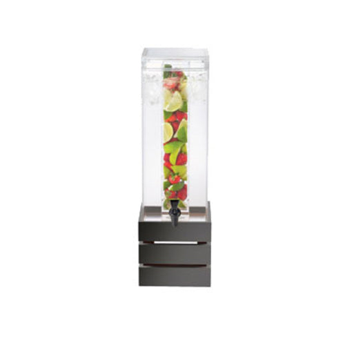 Cal-Mil 3301-3INF-96 3 gal Beverage Dispenser w/ Infuser - Plastic Container, Midnight Base-cityfoodequipment.com