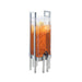 Cal-Mil 3302-3-74 3 gal Beverage Dispenser w/ Ice Tube - Plastic Container, Silver Base-cityfoodequipment.com