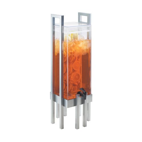 Cal-Mil 3302-3INF-74 3 gal Beverage Dispenser w/ Infuser - Plastic Container, Silver Base-cityfoodequipment.com