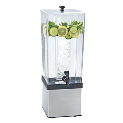Cal-Mil 3324-3INF-55 3 gal Beverage Dispenser w/ Infuser - Plastic Container, Stainless Base-cityfoodequipment.com