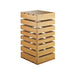 Cal-Mil 3331-60 Square Display Crate Tower - Bamboo-cityfoodequipment.com