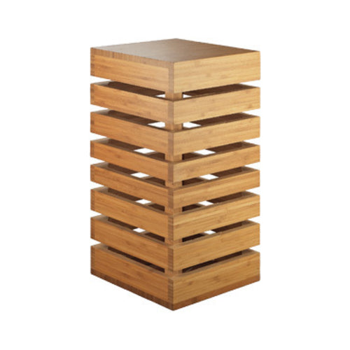 Cal-Mil 3332-10-60 Square Crate Riser - 12x12x10", Bamboo-cityfoodequipment.com