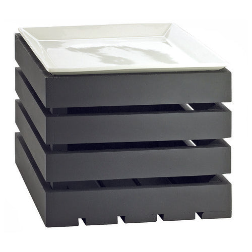 Cal-Mil 3332-10-96 Square Crate Riser - 12x12x10", Midnight Bamboo-cityfoodequipment.com