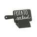 Cal-Mil 3345-13 Tabletop Write On Sign w/ Base - 4 1/2" x 2", Melamine, Black-cityfoodequipment.com