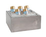 Cal-Mil 3360-10-110 Rectangular Ice Housing w/ Clear Ice Tub - 13"W x 11"D x 6"H, Pine Wood, Gray Wash-cityfoodequipment.com