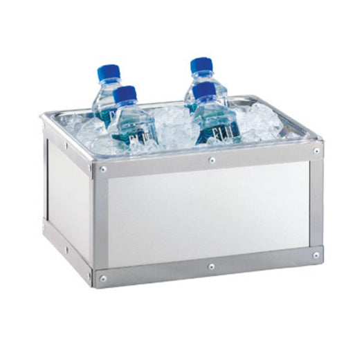 Cal-Mil 3395-10-55 Rectangular Ice Housing - 12 3/4"L x 10 3/4"W x 6 3/4"H, Stainless-cityfoodequipment.com