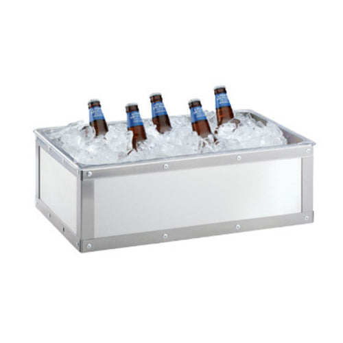 Cal-Mil 3395-12-55 Rectangular Ice Housing - 20 3/4"L x 12 3/4"W x 7 1/4"H, Stainless-cityfoodequipment.com
