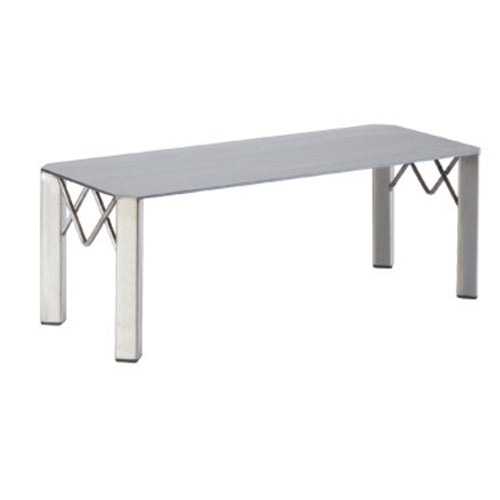 Cal-Mil 3418-7 Rectangular Buffet Riser - 20"W x 8"D x 7"H, Polished Metal-cityfoodequipment.com