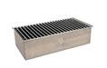 Cal-Mil 3439-110 Rectangular Chafer Alternative - 19 3/4"W x 10"D x 5 3/4"H, Vintage Wood Frame/Bold Grill-cityfoodequipment.com