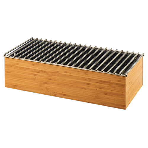 Cal-Mil 3439-60 Rectangular Chafer Alternative - 19 1/2" x 9 3/4" x 5 1/2", Bamboo-cityfoodequipment.com
