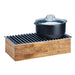 Cal-Mil 3439-99 Chafer Grill w/ Fuel Holder - 20" x 10", Reclaimed Wood-cityfoodequipment.com