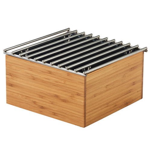 Cal-Mil 3440-60 9 3/4" Square Chafer Alternative - 5 1/2"H, Bamboo-cityfoodequipment.com