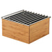 Cal-Mil 3440-60 9 3/4" Square Chafer Alternative - 5 1/2"H, Bamboo-cityfoodequipment.com