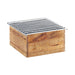 Cal-Mil 3440-99 10" Square Chafer Grill w/ Fuel Holder, Reclaimed Wood-cityfoodequipment.com