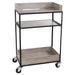 Cal-Mil 3461-110 Beverage Service Cart w/ (3) Levels - 27"W x 16"D x 41"H, Reclaimed Wood/Metal Frame-cityfoodequipment.com