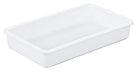 Cal-Mil 3470-15W Rectangular Deep Tray, 12" x 7"H, Melamine, White-cityfoodequipment.com