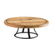 Cal-Mil 3481-99 13" Round Cake Pedestal - 4 1/2"H, Metal/Reclaimed Wood-cityfoodequipment.com