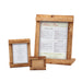Cal-Mil 3483-23-99 Tabletop Menu Card Holder - 3 1/2" x 2", Reclaimed Wood-cityfoodequipment.com