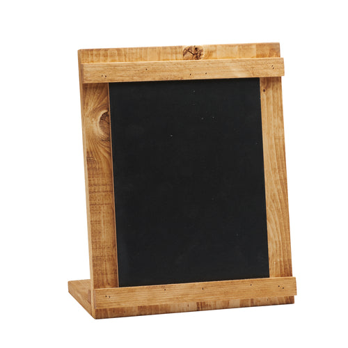 Cal-Mil 3489-811-99 Tabletop Chalkboard - 8.5"W x 11"H, Reclaimed Wood Frame-cityfoodequipment.com