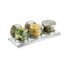 Cal-Mil 3492-4-15HL (3) Compartment Bar Garnish Tray - Flat Hinged Lid-cityfoodequipment.com