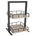 Cal-Mil 3494-2-110 2 Level Tiered Merchandiser - 12" x 12" x 21", Gray Washed Pine Wood/Metal Frame-cityfoodequipment.com